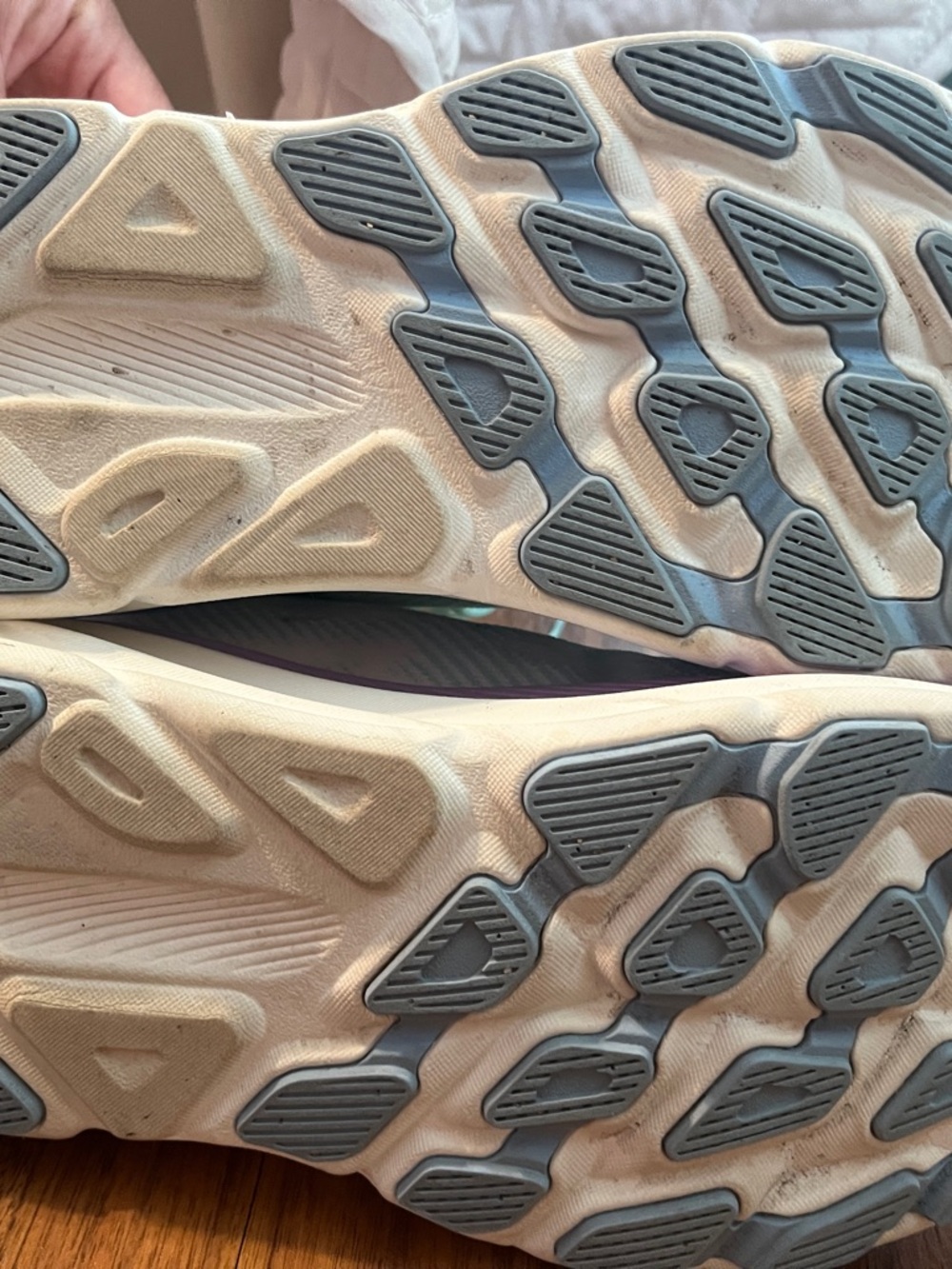 Hoka Clifton 9 Women's Mint and Lavender Running Sneakers - Picture 7 of 7